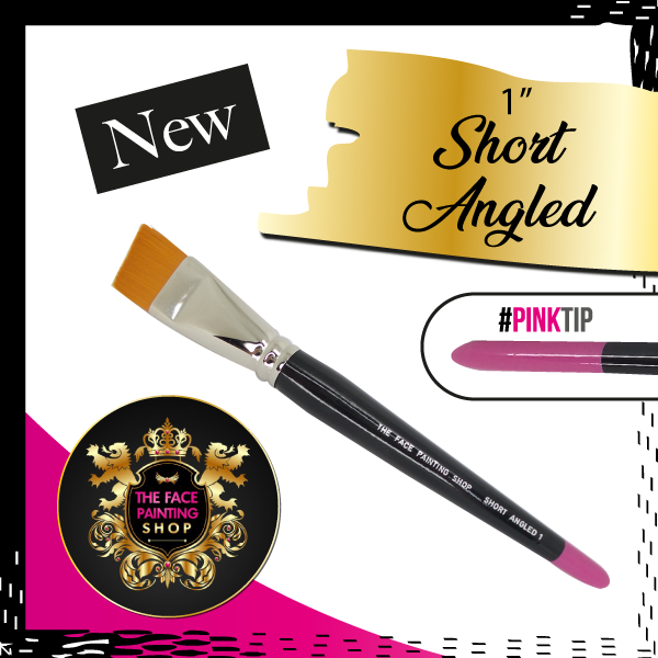 The Face Painting Shop Short 1 Inch Angled Brush The Face Painting Shop Short 1 Inch Angled Brush (1" SHORT ANGLED)